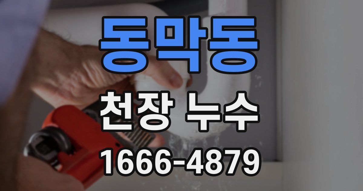 동막동 천장 누수