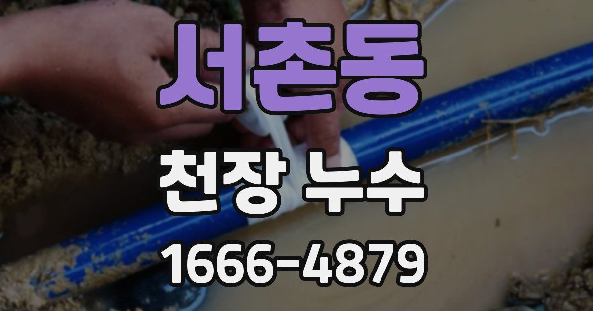 서촌동 천장 누수