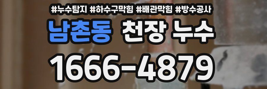남촌동 천장 누수