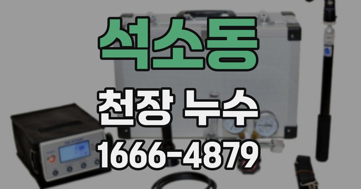 석소동 천장 누수