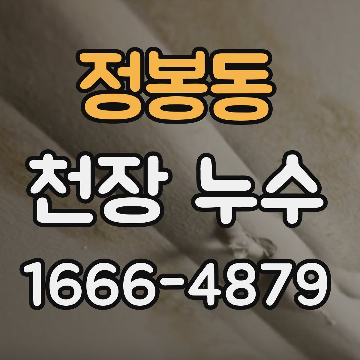 정봉동 천장 누수