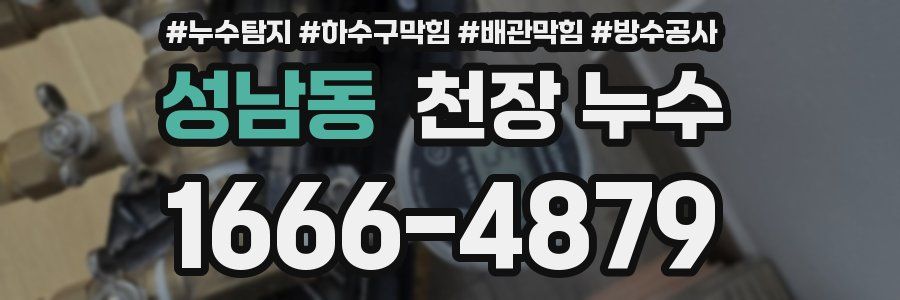 성남동 천장 누수