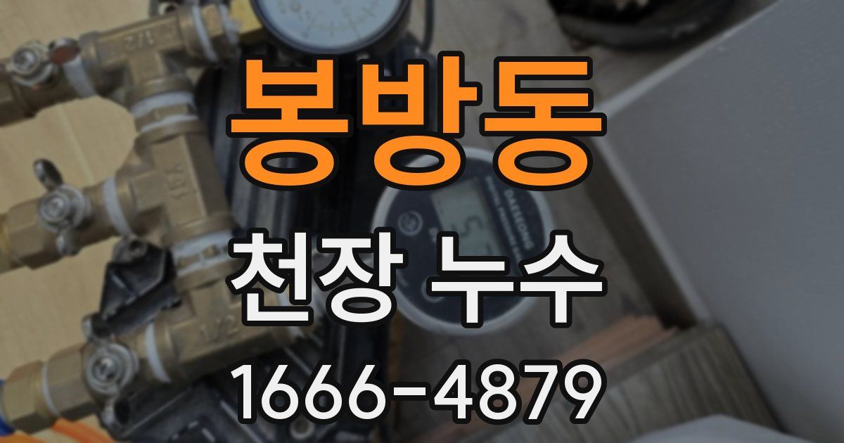봉방동 천장 누수