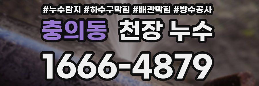 충의동 천장 누수