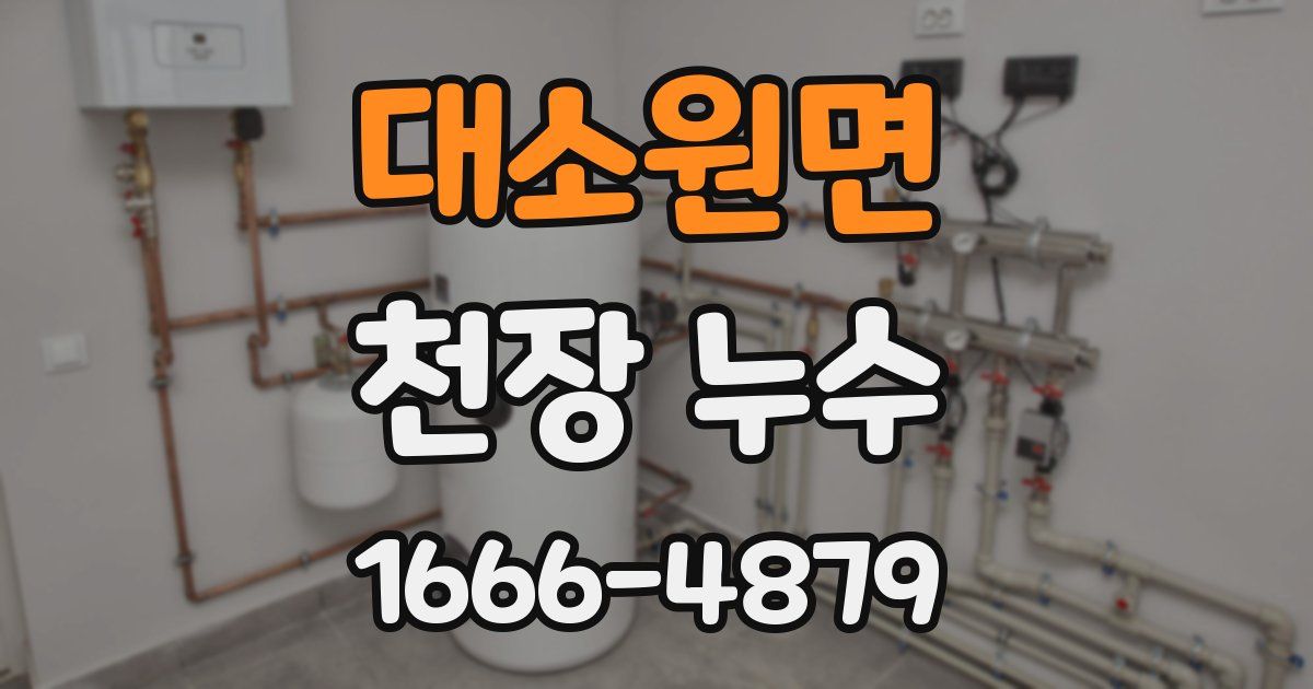 대소원면 천장 누수