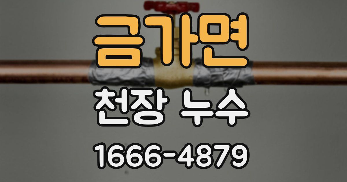 금가면 천장 누수
