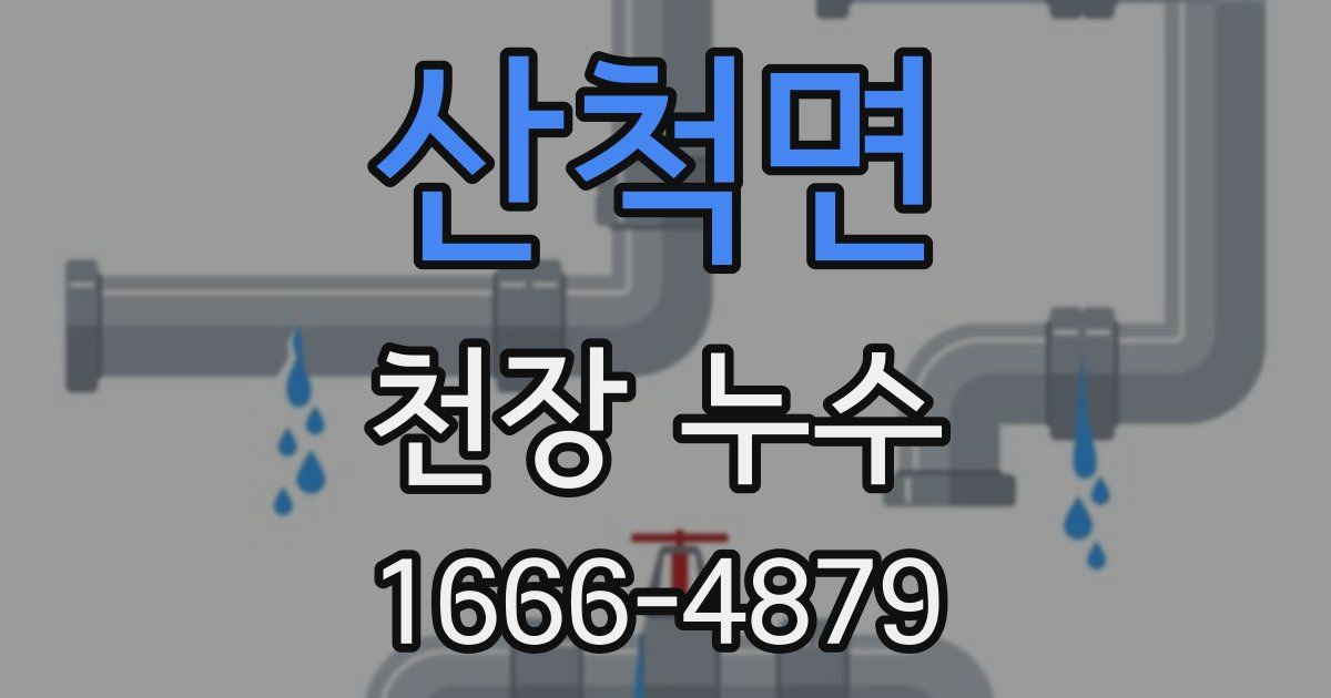 산척면 천장 누수