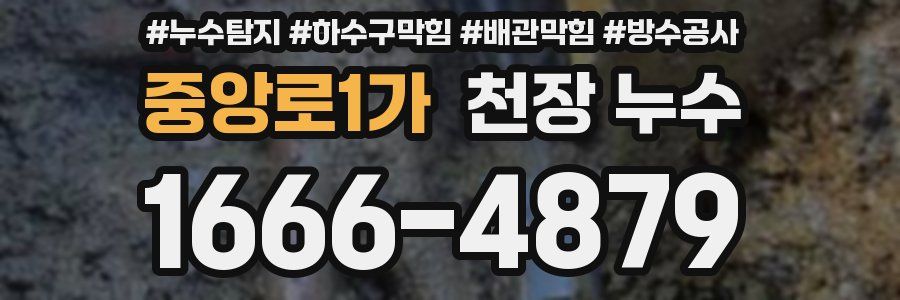 중앙로1가 천장 누수
