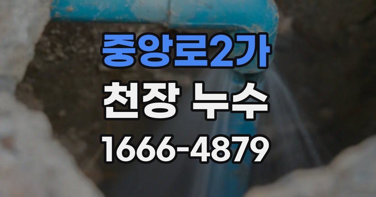중앙로2가 천장 누수