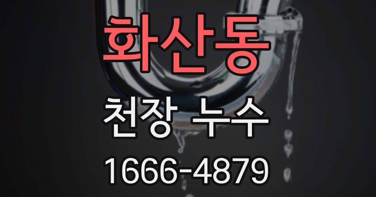 화산동 천장 누수
