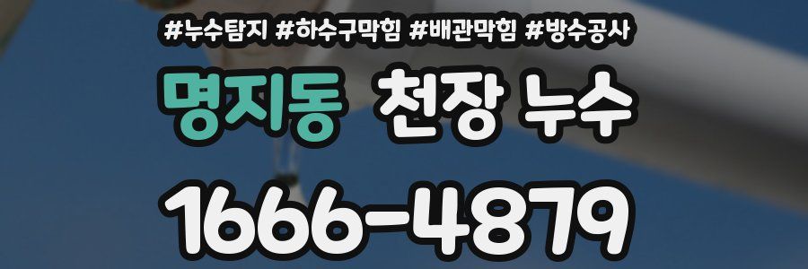 명지동 천장 누수