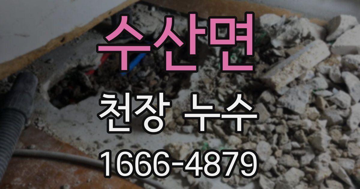수산면 천장 누수