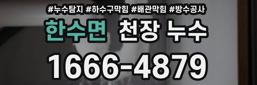 한수면 천장 누수
