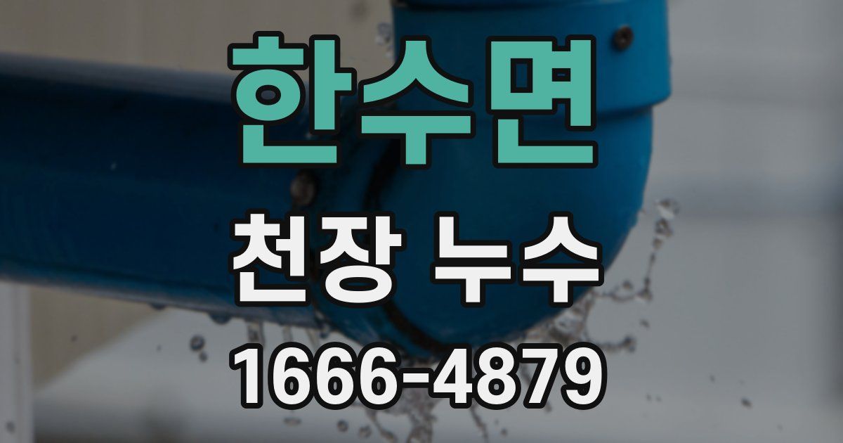 한수면 천장 누수