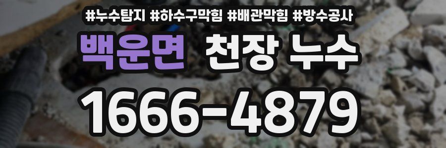 백운면 천장 누수