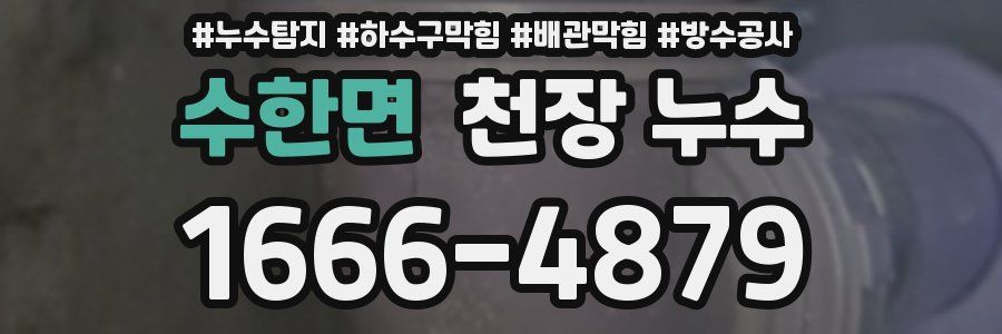 수한면 천장 누수