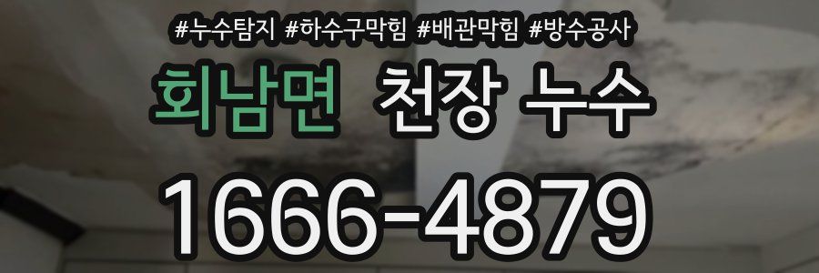 회남면 천장 누수