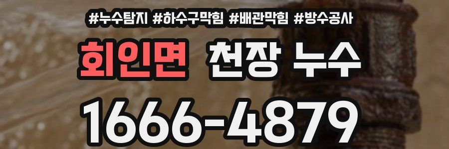 회인면 천장 누수