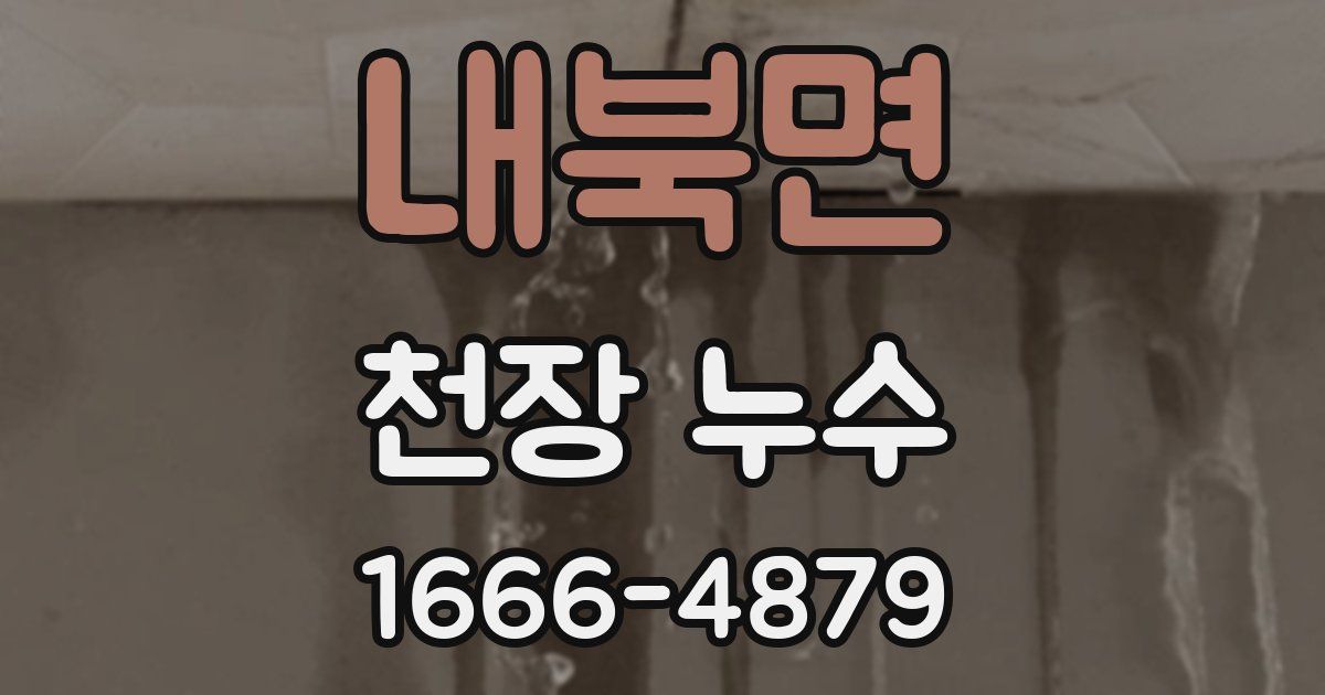 내북면 천장 누수