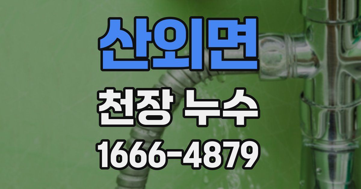 산외면 천장 누수
