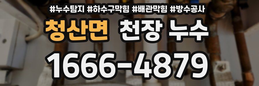 청산면 천장 누수