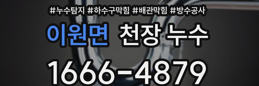 이원면 천장 누수