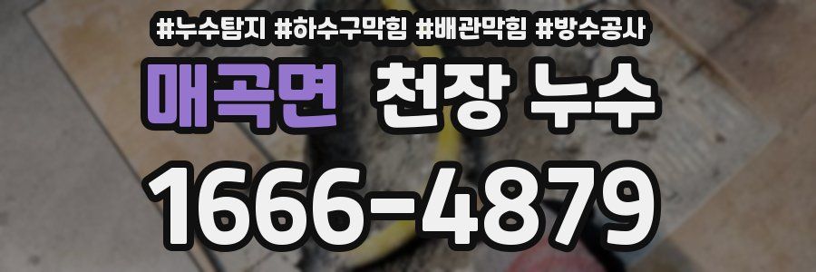 매곡면 천장 누수