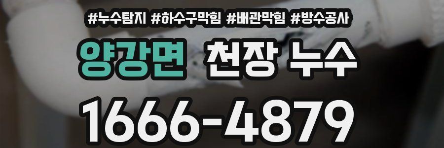 양강면 천장 누수