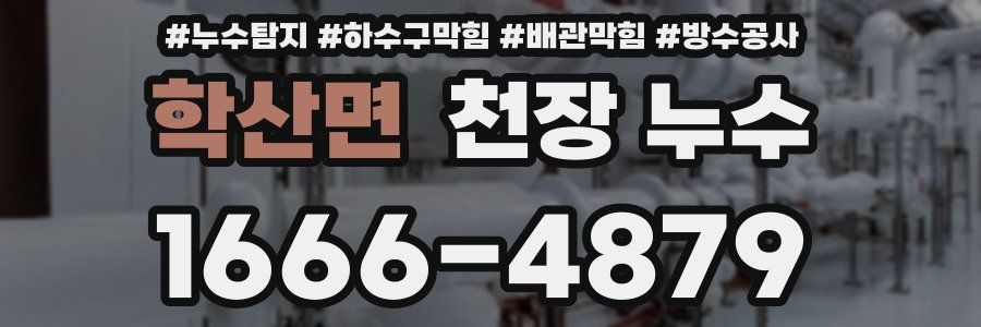 학산면 천장 누수
