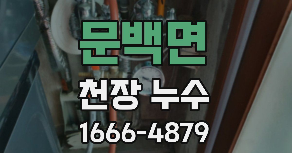 문백면 천장 누수
