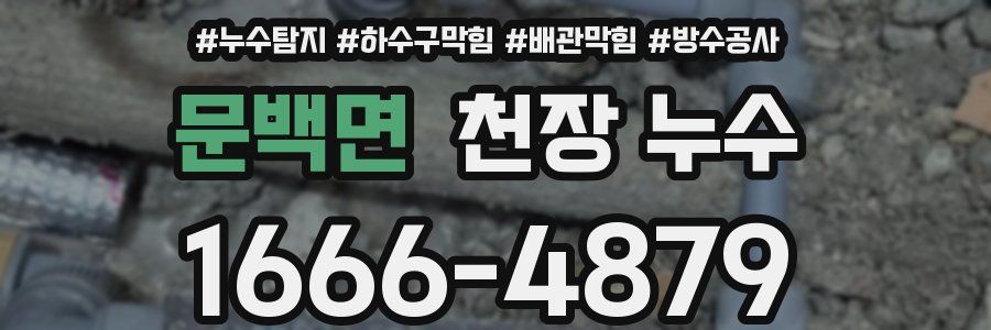 문백면 천장 누수
