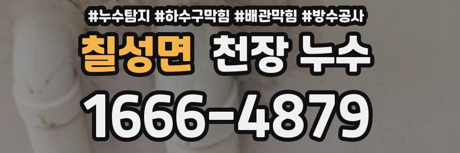 칠성면 천장 누수