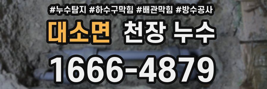 대소면 천장 누수
