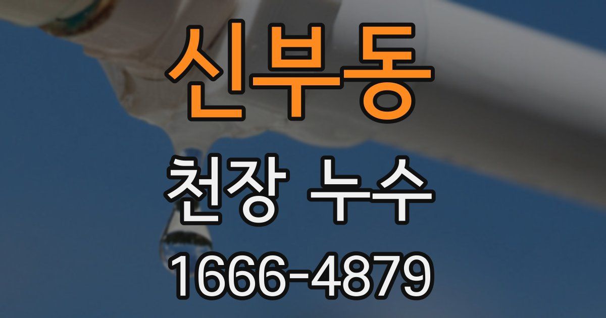 신부동 천장 누수