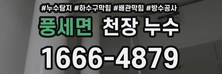 풍세면 천장 누수