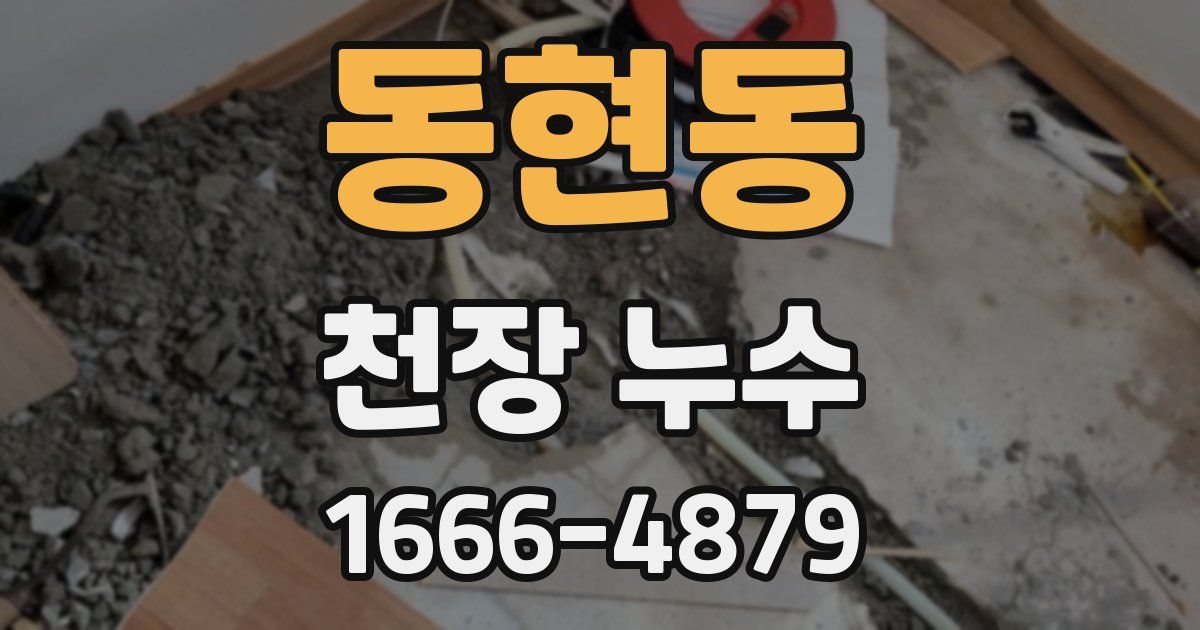 동현동 천장 누수