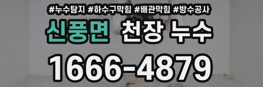 신풍면 천장 누수