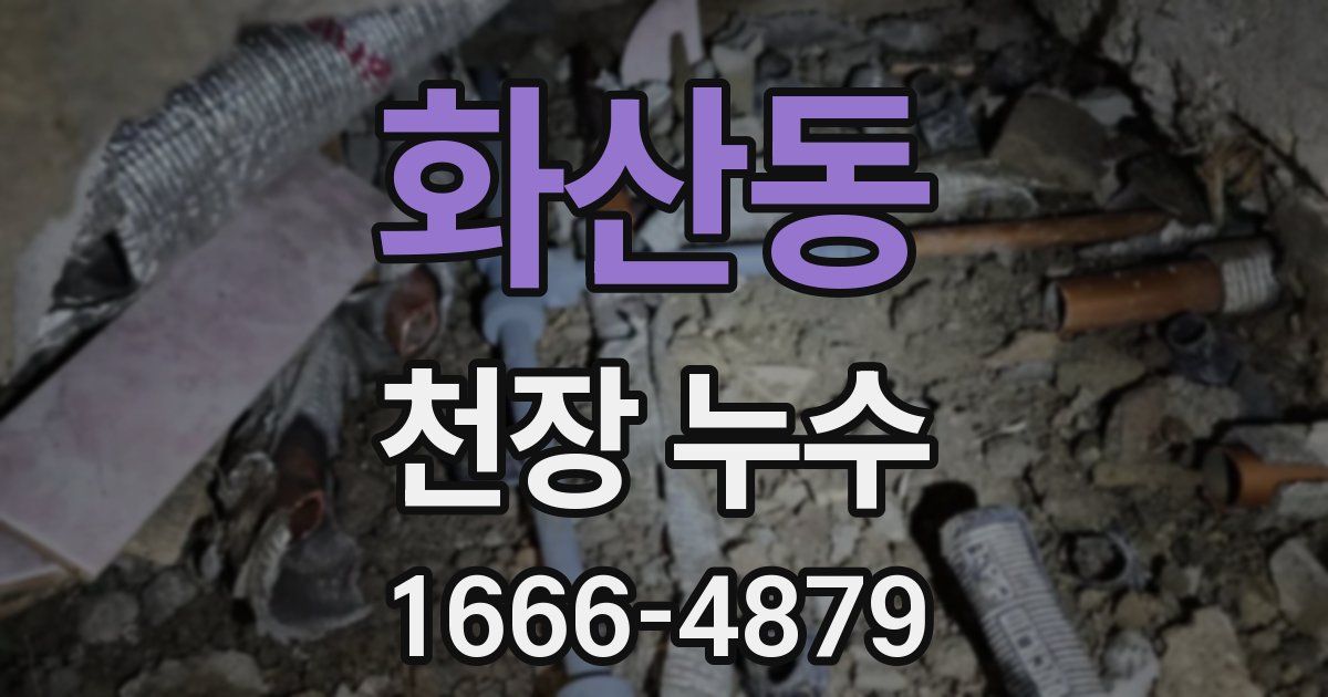 화산동 천장 누수