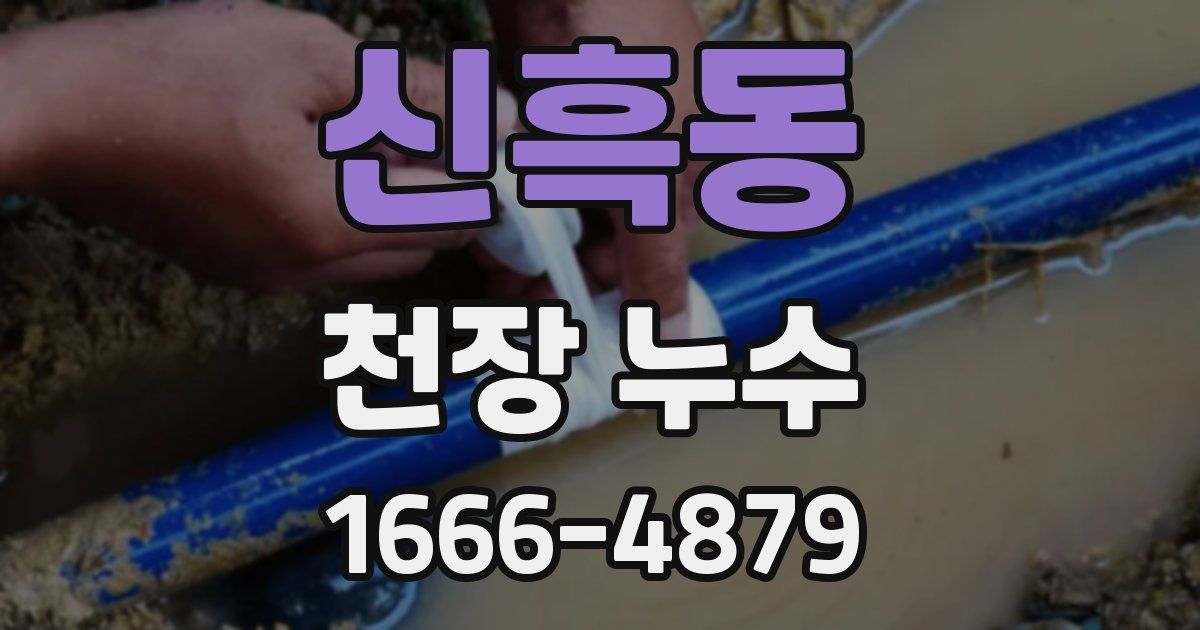 신흑동 천장 누수