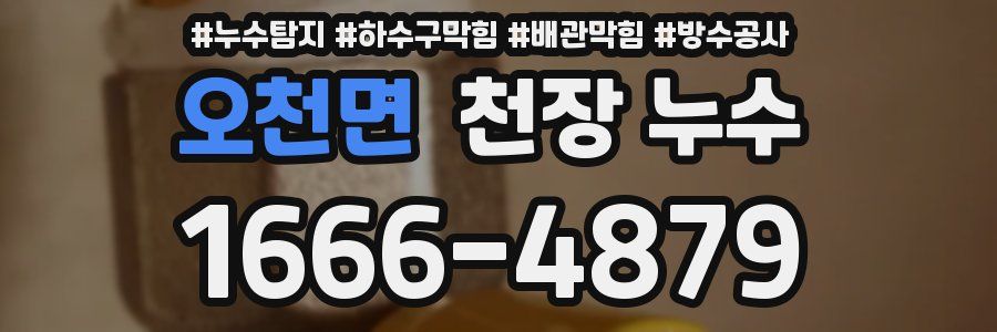 오천면 천장 누수