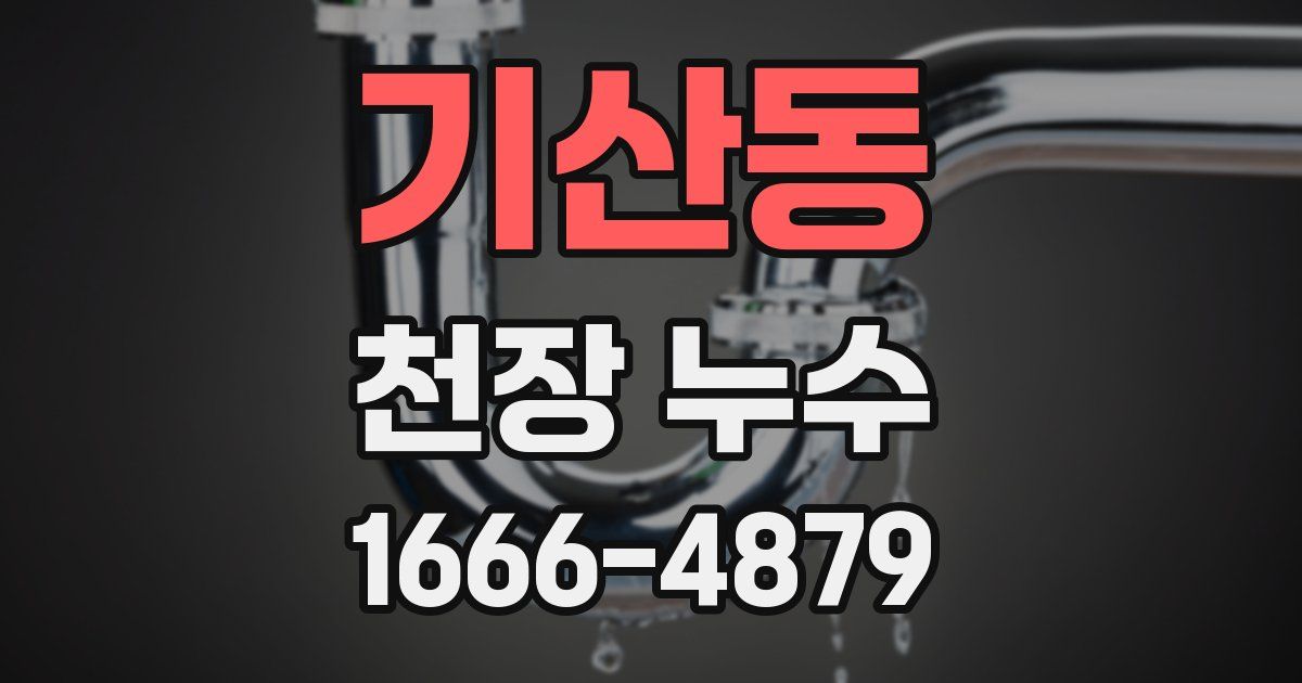 기산동 천장 누수