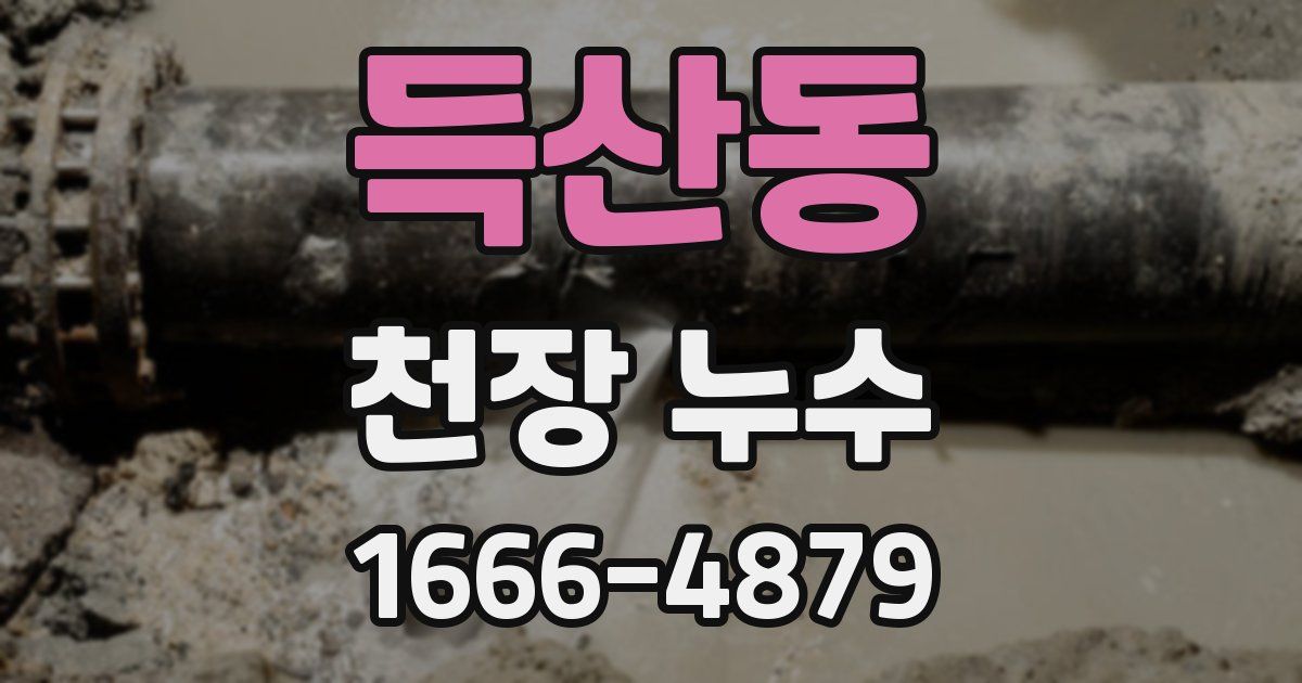 득산동 천장 누수