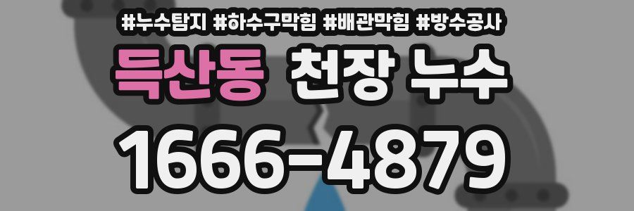 득산동 천장 누수