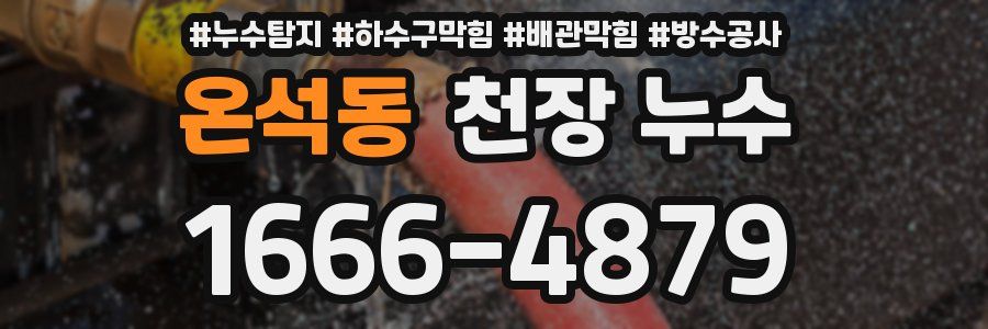 온석동 천장 누수