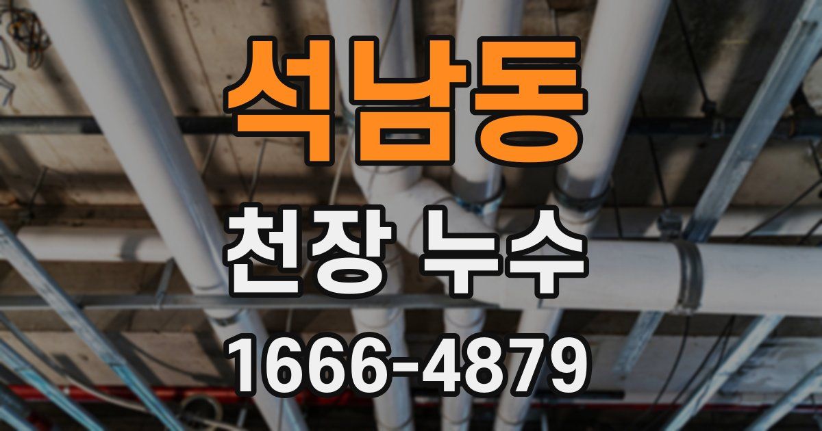 석남동 천장 누수