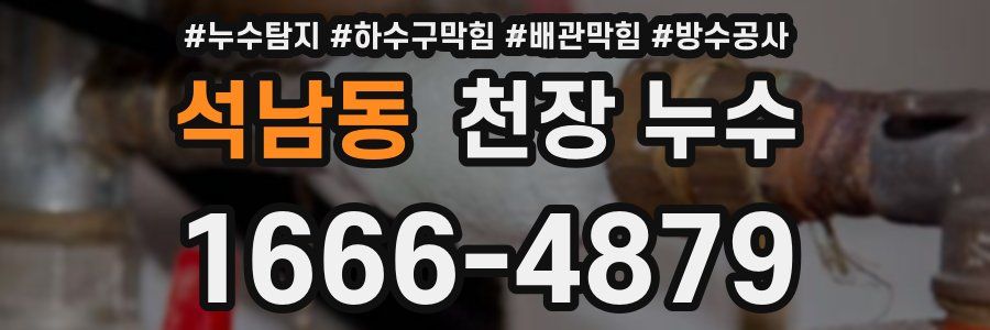 석남동 천장 누수