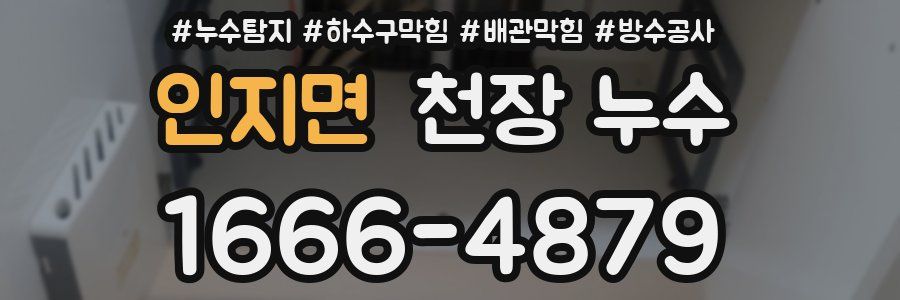 인지면 천장 누수