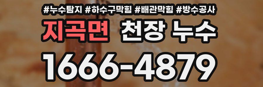 지곡면 천장 누수