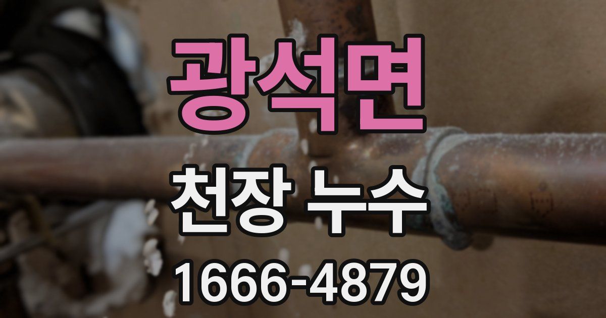 광석면 천장 누수