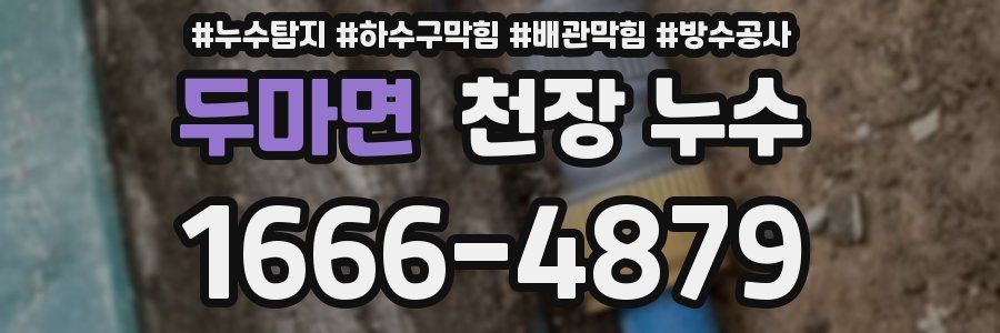 두마면 천장 누수